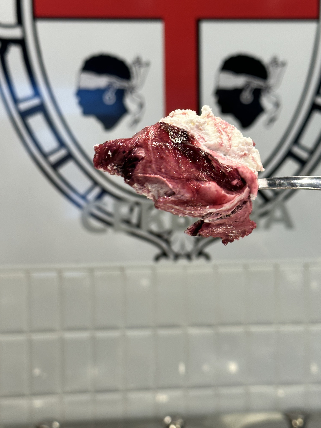 Helado de frutos rojos